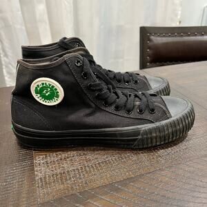 PF Flyers Sandlot Sneakers Women's 10.5 / Men's 9 Black Canvas Hi-Top